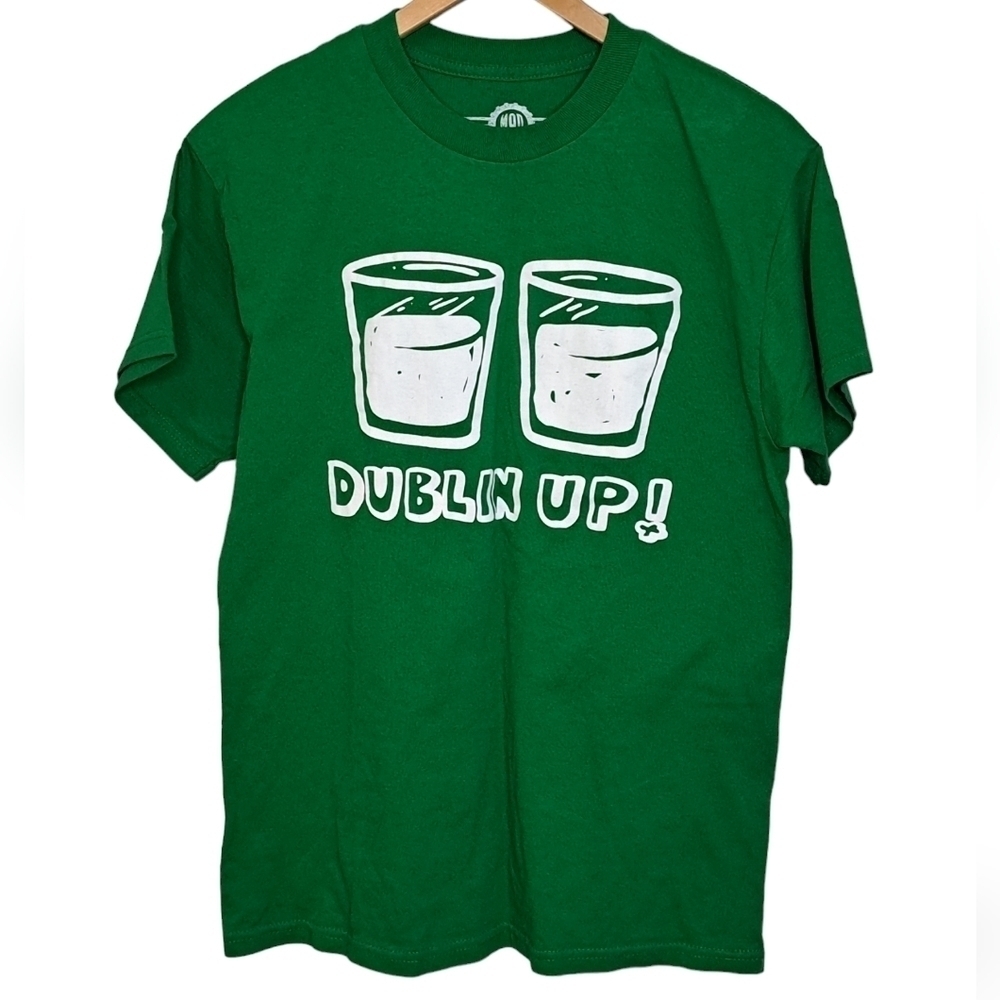MAD ENGINE • Novelty Tee • "Dublin Up!" • 100% Cotton • EUC • Medium